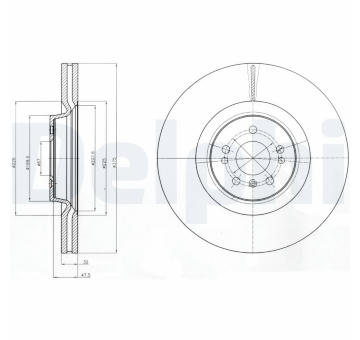 Brzdový kotouč DELPHI BG9060C