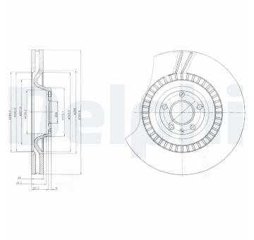 Brzdový kotouč DELPHI BG9065C