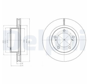 Brzdový kotouč DELPHI BG9067