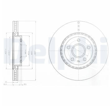 Brzdový kotouč DELPHI BG9068