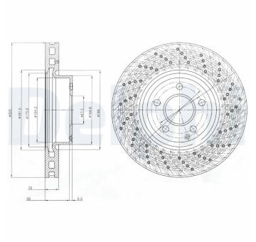 Brzdový kotouč DELPHI BG9076C