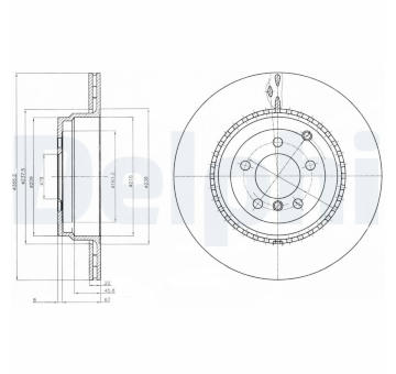 Brzdový kotouč DELPHI BG9080C