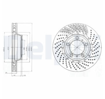Brzdový kotouč DELPHI BG9094C
