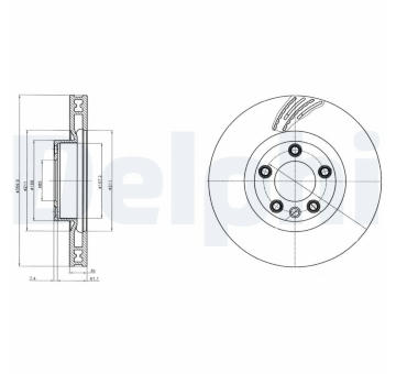 Brzdový kotouč DELPHI BG9100C