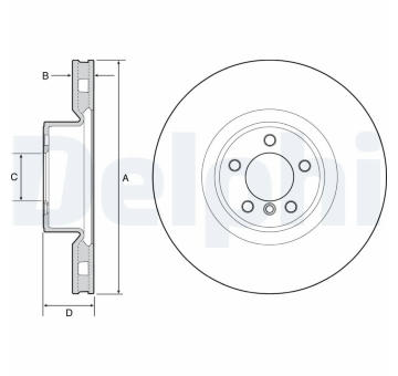 Brzdový kotouč DELPHI BG9117C