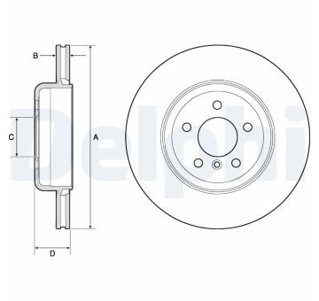 Brzdový kotouč DELPHI BG9130C