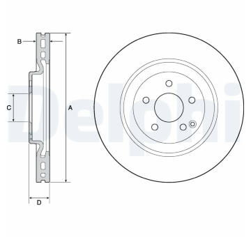 Brzdový kotouč DELPHI BG9144C
