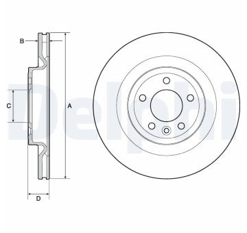 Brzdový kotouč DELPHI BG9146C