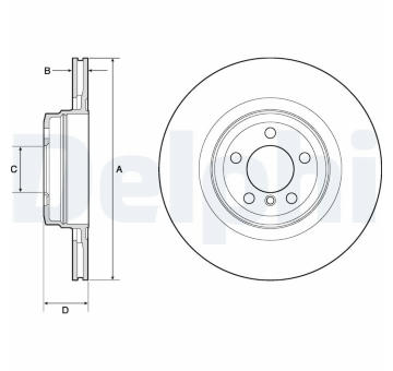 Brzdový kotouč DELPHI BG9147C