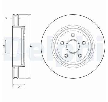 Brzdový kotouč DELPHI BG9170C
