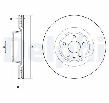 Brzdový kotúč DELPHI BG9173C
