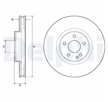 Brzdový kotouč DELPHI BG9174C
