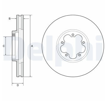 Brzdový kotouč DELPHI BG9176C