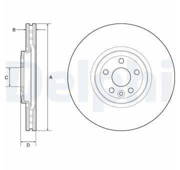 Brzdový kotouč DELPHI BG9178C