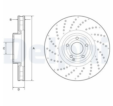 Brzdový kotouč DELPHI BG9215C