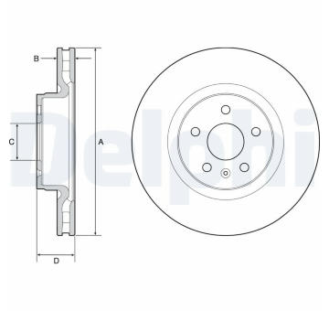 Brzdový kotouč DELPHI BG9220C