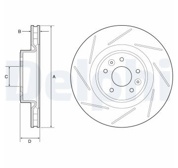 Brzdový kotouč DELPHI BG9224C