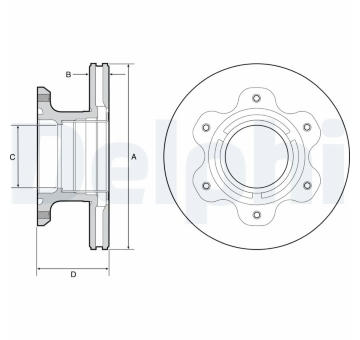 Brzdový kotouč DELPHI BG9227