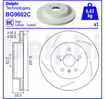 Brzdový kotouč DELPHI BG9602C