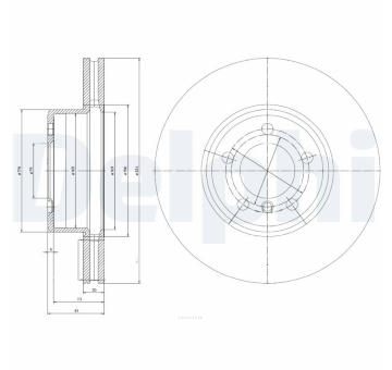 Brzdový kotouč DELPHI BG9786