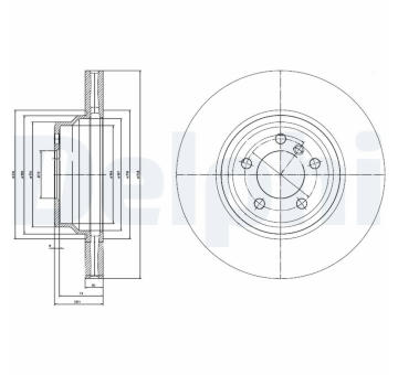 Brzdový kotouč DELPHI BG9788