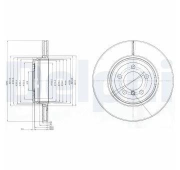 Brzdový kotouč DELPHI BG9789
