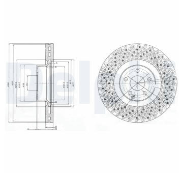 Brzdový kotouč DELPHI BG9879