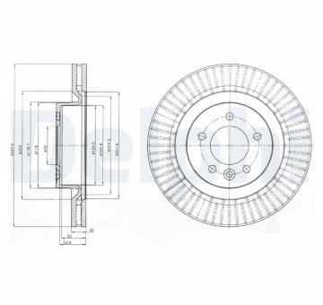 Brzdový kotouč DELPHI BG9926