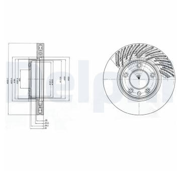 Brzdový kotouč DELPHI BG9949