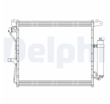Kondenzátor, klimatizace DELPHI CF20228