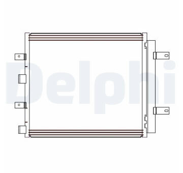 Kondenzátor, klimatizace DELPHI CF20241