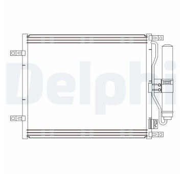 Kondenzátor, klimatizace DELPHI CF20245