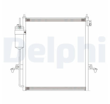 Kondenzátor, klimatizace DELPHI CF20286