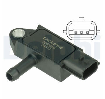 Senzor, tlak výfukového plynu DELPHI DPS00015