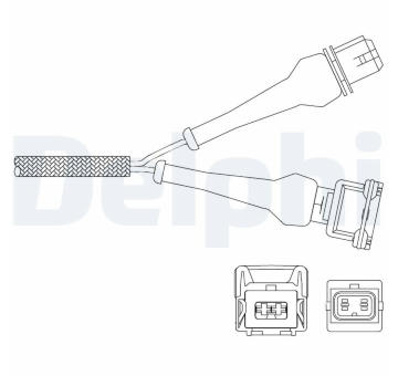 Lambda sonda DELPHI ES11041-12B1