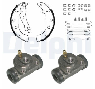 Sada brzdových čelistí DELPHI KP1058