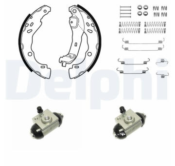 Sada brzdových čelistí DELPHI KP1088