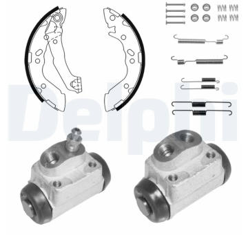 Sada brzdových čelistí DELPHI KP1105