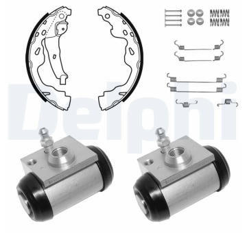 Sada brzdových čelistí DELPHI KP1114