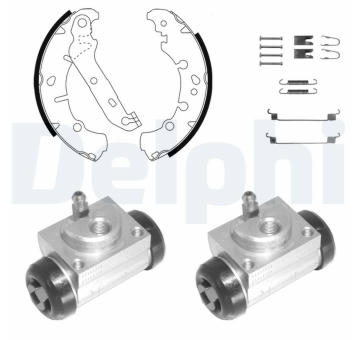 Sada brzdových čelistí DELPHI KP1118
