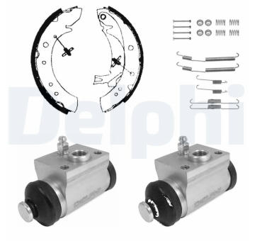 Sada brzdových čelistí DELPHI KP1130