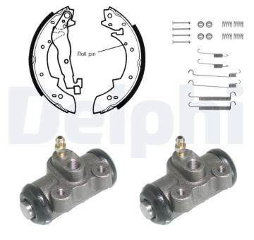 Sada brzdových čelistí DELPHI KP638