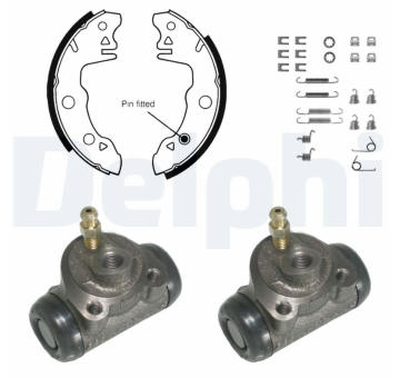 Sada brzdových čelistí DELPHI KP643