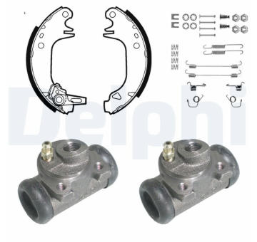 Sada brzdových čelistí DELPHI KP648