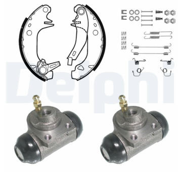 Sada brzdových čelistí DELPHI KP776