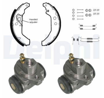Sada brzdových čelistí DELPHI KP780