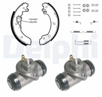 Sada brzdových čelistí DELPHI KP817