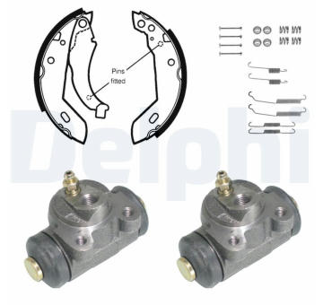 Sada brzdových čelistí DELPHI KP833