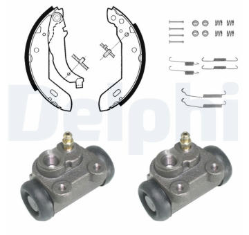 Sada brzdových čelistí DELPHI KP837
