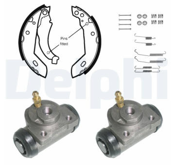 Sada brzdových čelistí DELPHI KP872